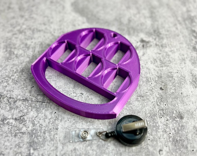 UV Badge Reel Holder - Glitter Badge Reel - Purple
