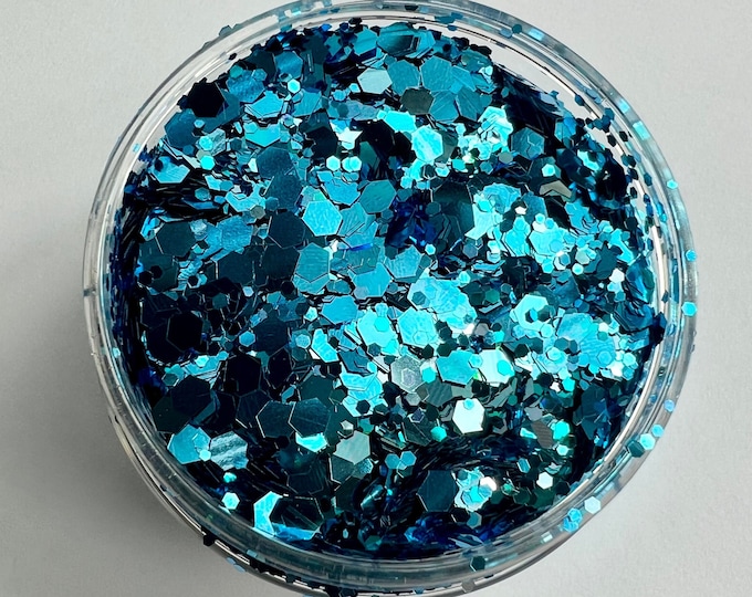 JUNE CLEARANCE - Cobalt Glitter Mix - Available in 1 oz