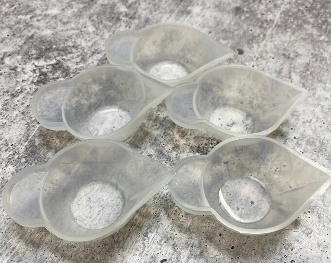 5 Mini Silicone Mixing Cups