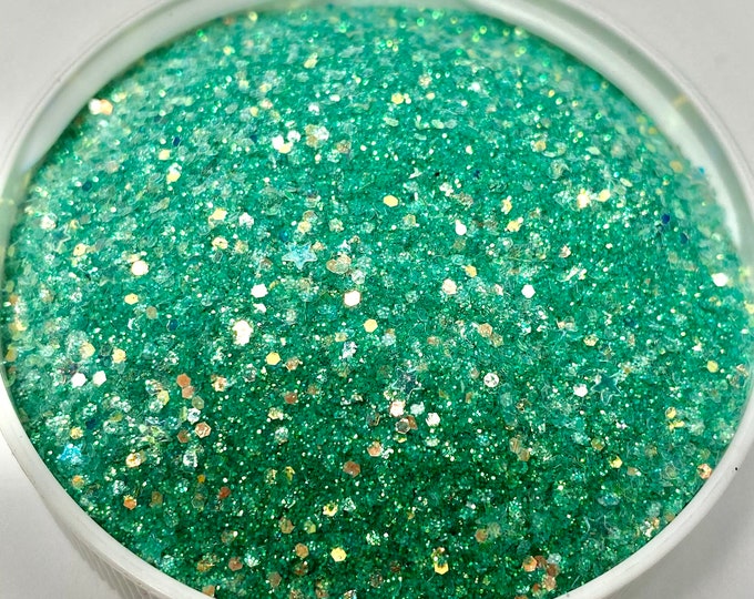 CLEARANCE - Seafoam Glitter Mix - Available in 1,2, or 4 oz