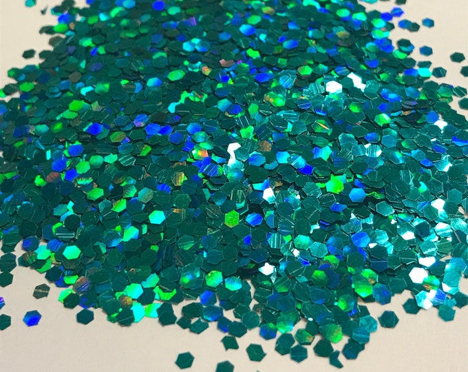 Turquoise Prism Glitter - Available in 1,2, or 4 oz