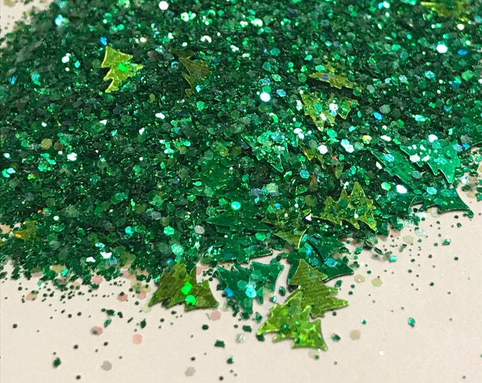 CLEARANCE - Rock Around The Tree Custom Glitter Mix- 1 oz, 2 oz, or 4 oz