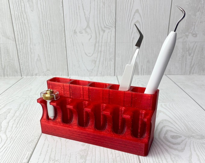 JUNE CLEARANCE - Vinyl Cutter Tool Holder - Red Glitter