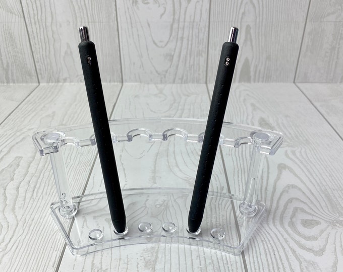 Glitter Pen Stand - Clear - Holds 6 Pens