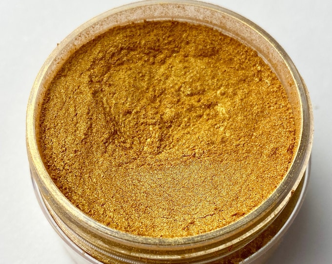 Pearlescent Mica Powder - 1 ounce jar - Sunset Gold