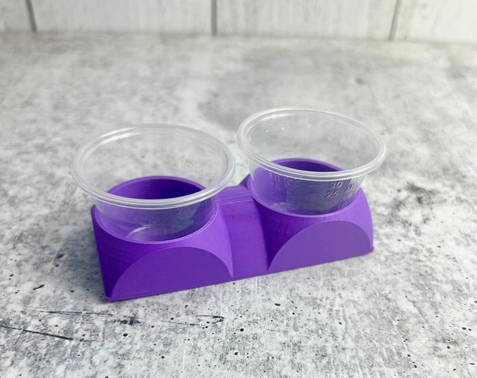 READ DESCRIPTION - Mixing Cup Holder - 1 oz (30ml) - 2 Count- Scratch and Dent Sale