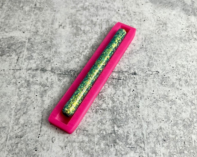 Epoxy Pen Cradle - Glitter Pen Cradle - Pink