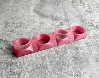 Mixing Cup Holder - 1 oz (30ml) - 4 Count - Pink Glitter