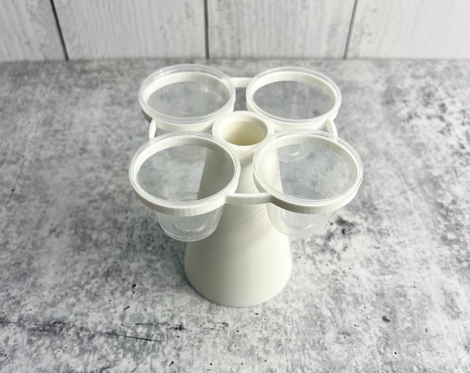 Mixing Cup Holder - 1 oz (30ml) - 4 Count - White