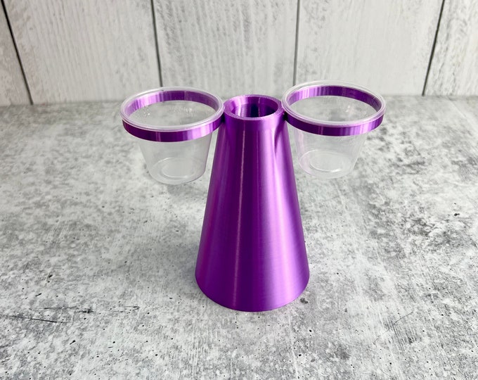 Mixing Cup Holder - 1 oz (30ml) - 2 Count - PURPLE