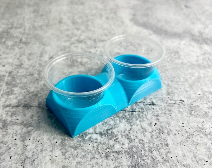 Mixing Cup Holder - 1 oz (30ml) - 2 Count - Blue