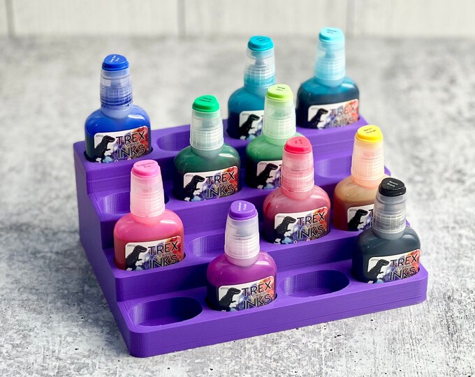 Alcohol Ink Storage - Cup Turner Accessory - Alcohol Ink Organizer - Purple