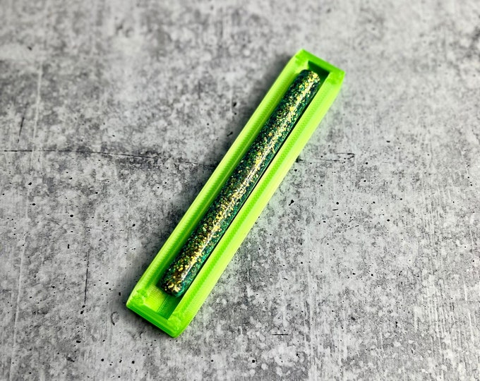 Epoxy Pen Cradle - Glitter Pen Cradle - Green