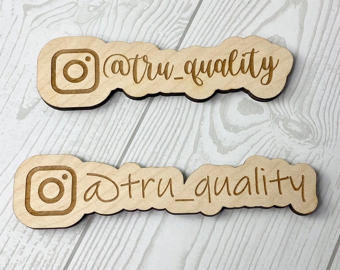 Custom INSTAGRAM username photo prop - BIRCH