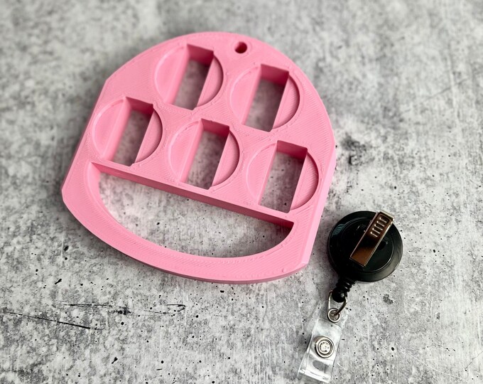 UV Badge Reel Holder - Glitter Badge Reel - Pink