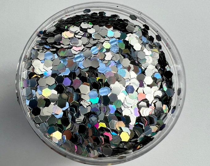 JUNE CLEARANCE - Silver Glitter - Available in 2 oz