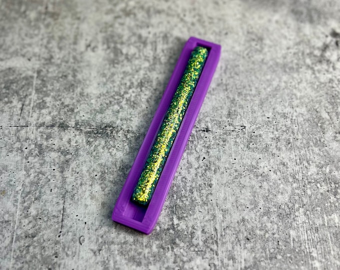 Epoxy Pen Cradle - Glitter Pen Cradle - Purple