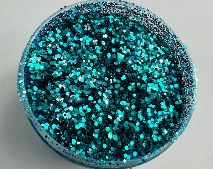 JUNE CLEARANCE - Sky Blue Glitter Mix - Available in 1 oz