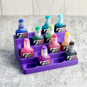 Alcohol Ink Storage - Cup Turner Accessory - Alcohol Ink Organizer - Purple