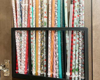 3D Printed Straw Organizer - Straw Holder - Kitchen Organizer -- Many colors available