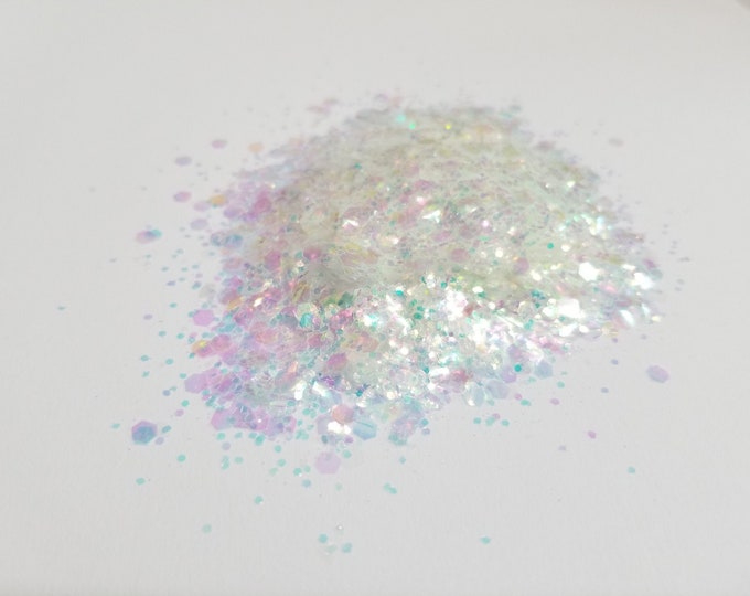 Ivory Glow Custom Glitter Mix - Available in 1,2, or 4 oz