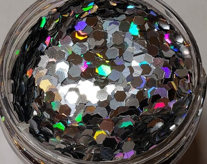 JULY CLEARANCE - Silver Holographic Glitter Mix - Available in 1/2 or 1 oz