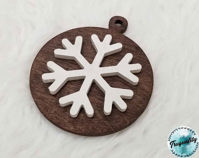 Simple, Rustic Snowflake Christmas Ornament - Farmhouse | Decor | Christmas |