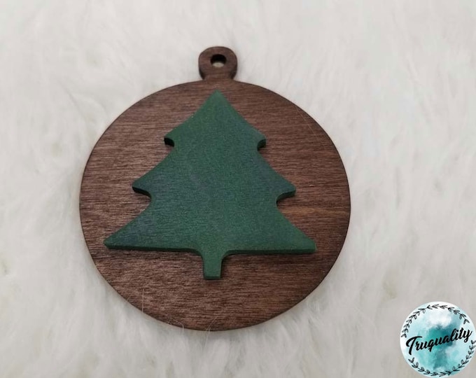 Simple, Rustic Christmas Tree Christmas Ornament - Farmhouse | Decor | Christmas |