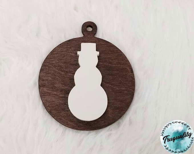 Simple, Rustic Snowman Christmas Ornament - Farmhouse | Decor | Christmas |