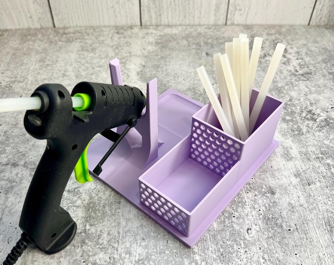 Small /  Mini Glue Gun Holder - Purple