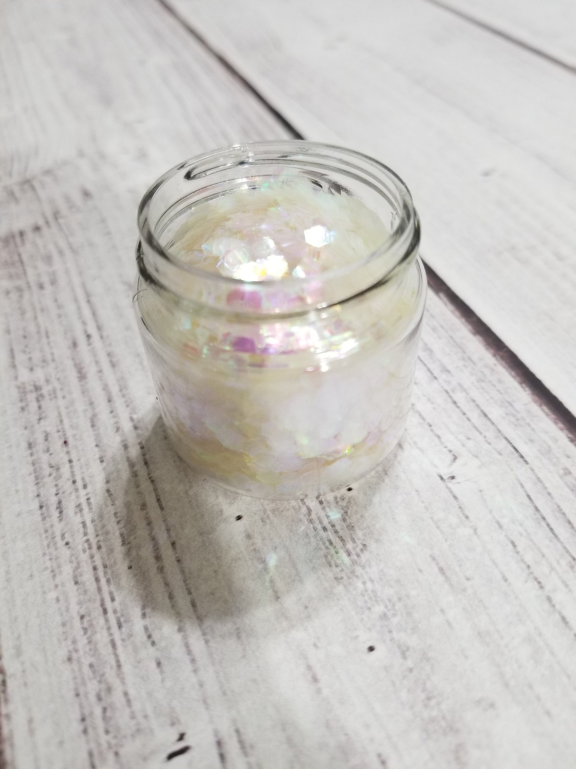 Chunky White Glitz Holographic Glitter 1 oz