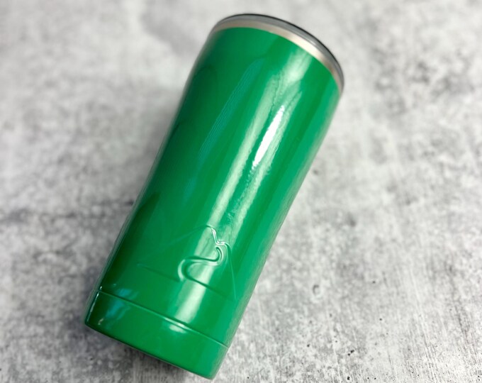 CLEARANCE - Green Powder Coated Stainless Steel tumbler - 20 oz - Powder Coated - Custom Powder Coated