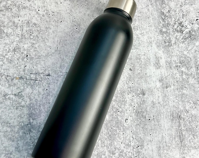 SCRATCH & DENT - Stainless Steel water bottle, 17 oz - Black