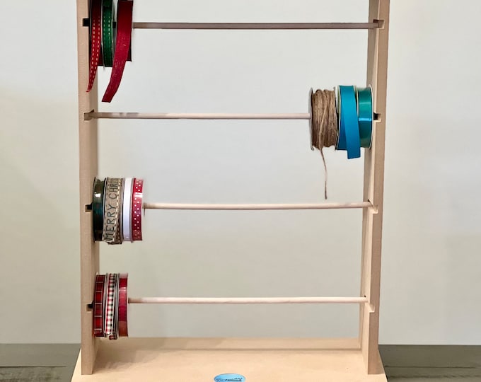 Ribbon Spool Holder - Ribbon Organizer - Craft Organizer - Ribbon Spool Stand