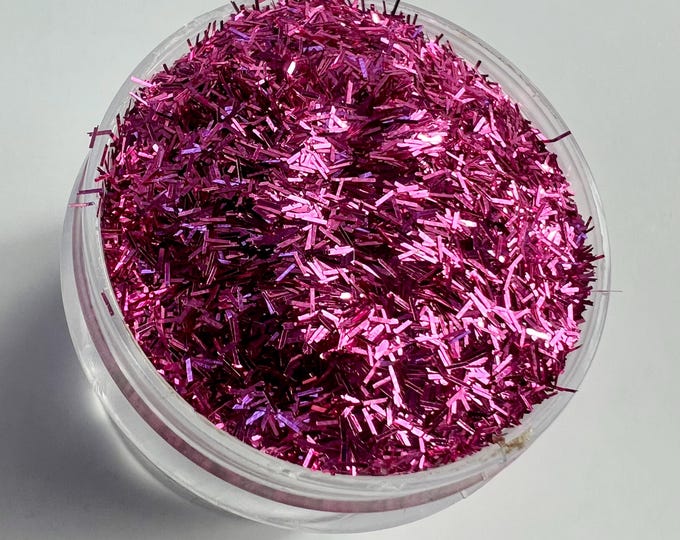 CLEARANCE - Pink Tinsel Glitter - 1 oz