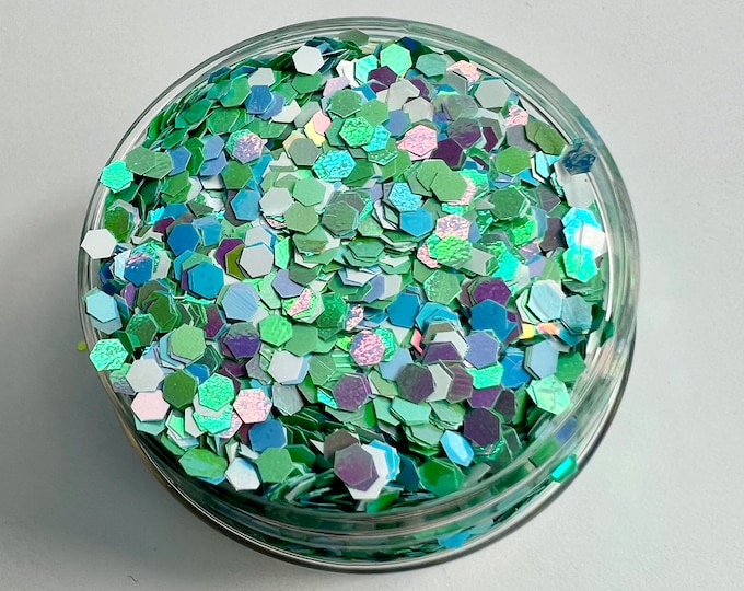 JUNE CLEARANCE - Sea Foam Glitter Mix - 1 oz