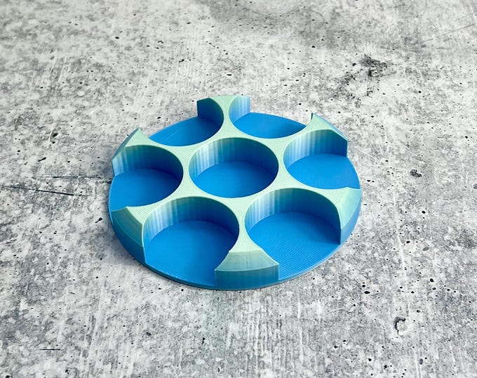 3D Printed Paint Bottle Holder - Holds Seven 2 oz Paint Bottles -