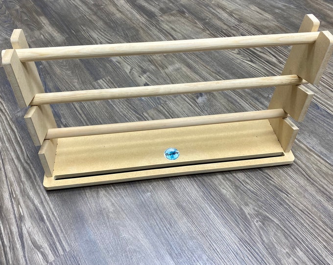 Triple Row Mesh Holder, Ribbon Holder - Available in 12", 21.5" | Mesh Roller | Wreath Maker Tool | Vinyl Roll Holder | MDF |
