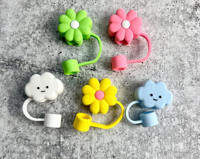 Flower / Cloud Straw Topper - 10MM Straws - Cute Straw Topper