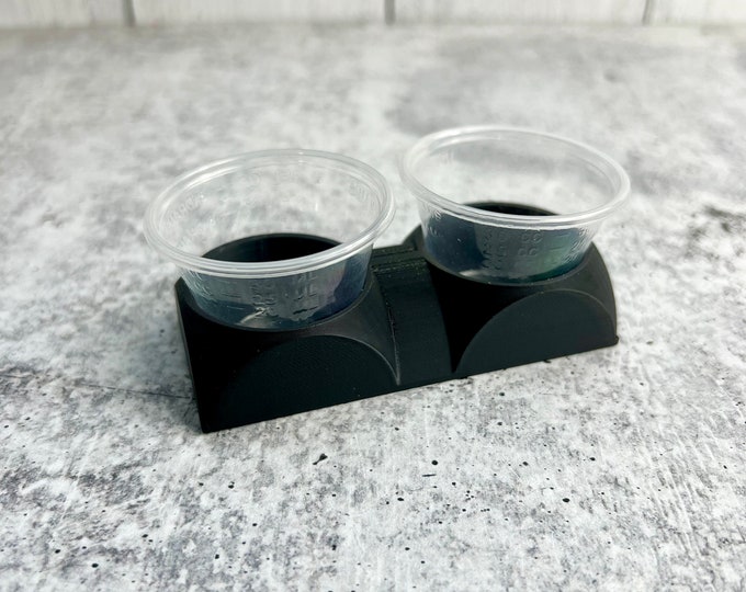 Mixing Cup Holder - 1 oz (30ml) - 2 Count - Black