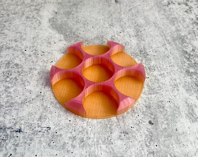 3D Printed Paint Bottle Holder - Holds Seven 2 oz Paint Bottles -