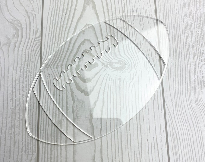 Football Print Sleeve Stencil, Bleached Shirt Sleeve Stencil, Football Sleeve Acrylic Stencil |