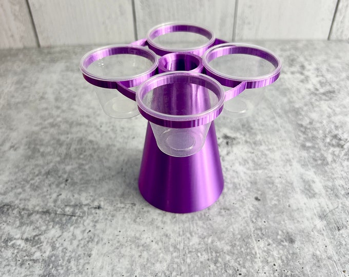 Mixing Cup Holder - 1 oz (30ml) - 4 Count - PURPLE