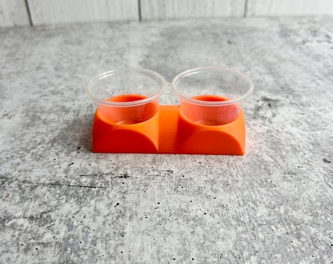Mixing Cup Holder - 1 oz (30ml) - 2 Count - Orange