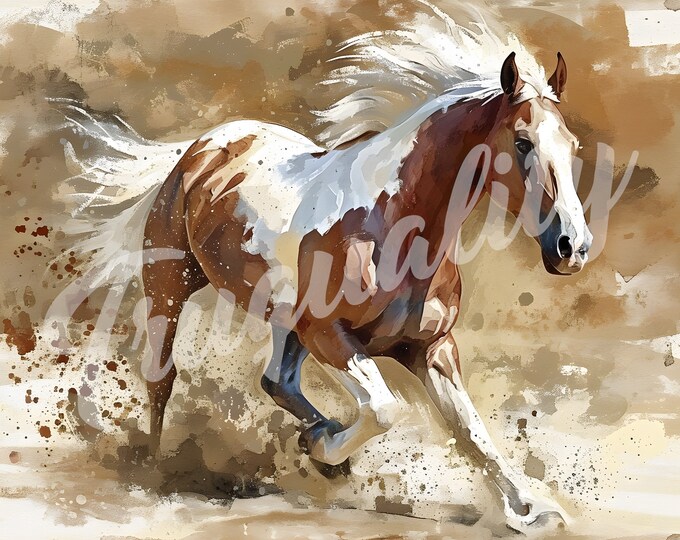 Horse Running JPG, Horse Clipart - Printable Clipart, High Quality JPG Download