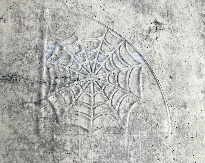 CLEARANCE - Spider Web Print Sleeve Stencil, Bleached Shirt Sleeve Stencil, Sleeve Acrylic Stencil, Halloween