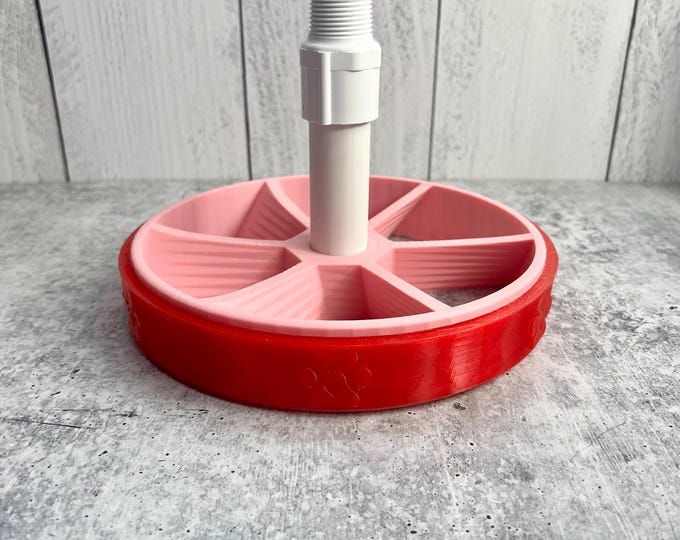 Dog Bowl Insert - 64 oz Hoggie Doggie - Cup Turner Accessory - PINK / RED
