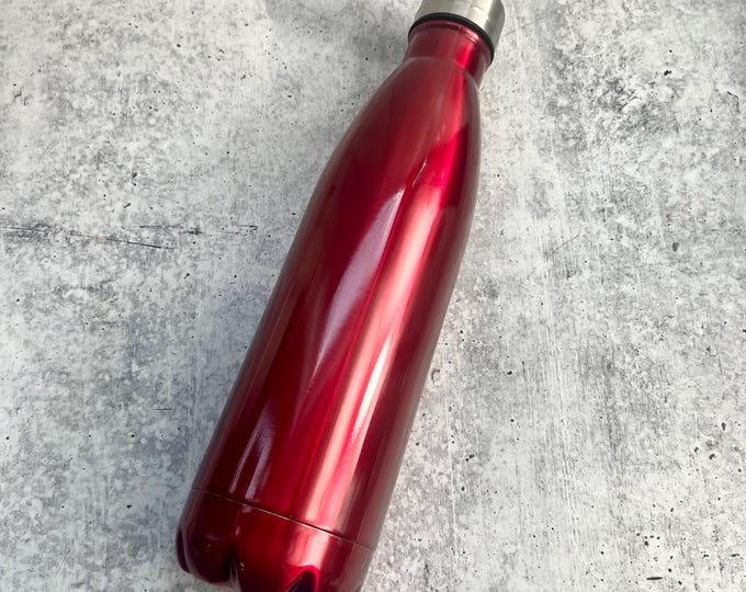 SCRATCH & DENT - Stainless Steel water bottle, 17 oz - Red