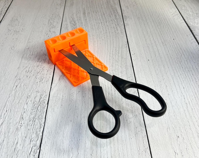 UV Adapter for Scissors - Glitter Scissor Adapter - Trauma Scissors - Neon Orange