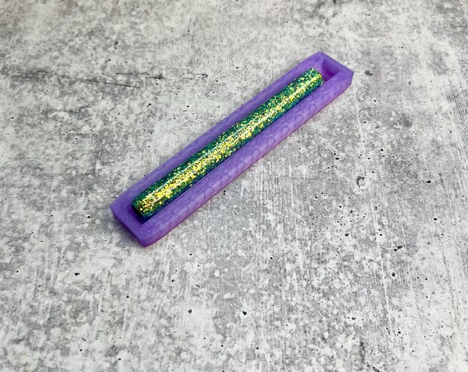 Epoxy Pen Cradle - Glitter Pen Cradle - Purple